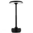 Small Table Lamp With 5200mah Battery - Rechargeable Desk Lamp For Cozy Nights, Usb-C Fast Charging & Stepless Dimming, Cordless Table Lamp With 3 Lighting Modes For Bedroom, Office & Travel(Black)