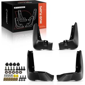 A-Premium Set of 4PCS Mud Flaps Splash Guards Mudguards with Hardware Kits Compatible with Subaru Crosstrek 2017-2023, XV 2018-2022, Front & Rear (Driver and Passenger Side)