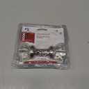 Prime-Line E 28315 Mortise Style Fluted Glass Door Knobs - Perfect for Replacing Broken Antique Lock Sets on Interior Doors, Features 2 In. Outside Diameter Knobs, Satin Nickel (Single Pack)