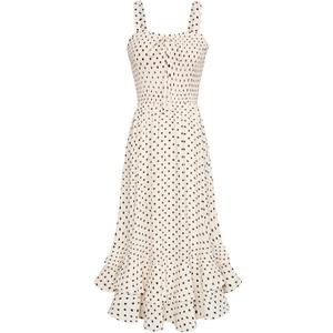 GRACE KARIN Women's 2026 Summer Floral Boho Dress Square Neck Strapped Swing A Line Sundress Beach Long Maxi Outfits