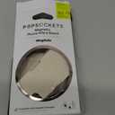 PopSockets Round Phone Grip Compatible with MagSafe, Adapter Ring Included, Phone Holder, Wireless Charging Compatible - Black