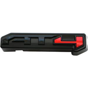 1pc AT4 Grille Emblem 3D Badge Compatible with 2024-2025 GMC Sierra 2500HD 3500HD AT4 (Glossy Red)