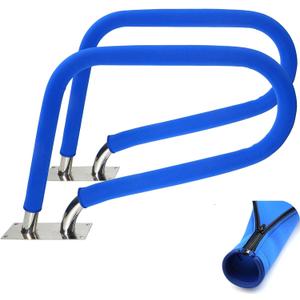 2 Pari Pool Handrail Cover - Slip Resistant Zippered Hand Grip Rail Cover, Safety Rail Grip Sleeve for Inground Swimming Pool Hand Railing Cover(4 feet, Royal Blue)