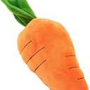 Crinkle Dog Toy for Small, Medium, and Large Breeds, Cute Carrot with Soft Squeaker, Carrot Shape Pet Plush Toy with Sound, Bite-Resistant Soft Comfortable Dog Toys