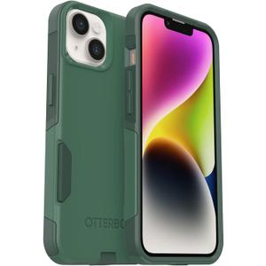 OtterBox iPhone 14 & iPhone 13 Commuter Series Case - TREES COMPANY (Green), slim & tough, pocket-friendly, with port protection