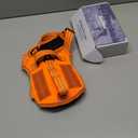 Small Dog Harness, Heavy Duty Tactical No Pull Dog Harness, No Choke, Easy On and Off Pet Vest with Molle System, Adjustable Reflective Dog Vest with Breathable Padded for Walking Hiking Training (S(Neck:16-22",Chest:20-28"),18-35 lbs, Orange)