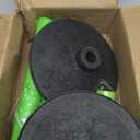 HiGiant 2 Pack 34 Inches Traffic Delineator Posts with Weighted Rubber Base, Portable Lime Green Safety Posts Cones with Reflective Collars and 5 Ft Plastic Chains for Parking Lot, Construction Work