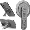 [2025 New] Magnetic Kickstand for MagSafe Phone Grip Stand, Aluminium Alloy Ultra Light & Ultra Thin, Rotation Angle Adjustment Holder for iPhone 17/16/15/14/13/12 Series (Gray)