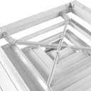 Repa Market 9" x 9" (Neck) Square Aluminum Ceiling Diffuser - Industrial 4 Way Supply Exhaust Ventilation, Air Conditioning - HVAC Horizontal Flow Duct Cover - Office Warehouse 14" x 14" (Outer)
