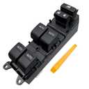 Power Window Master Switch with Auto-Up/Down & White Backlight - Compatible with 2007-2012 RAV4 (Part 84820-12520) Plug & Play, Includes Pry Tool