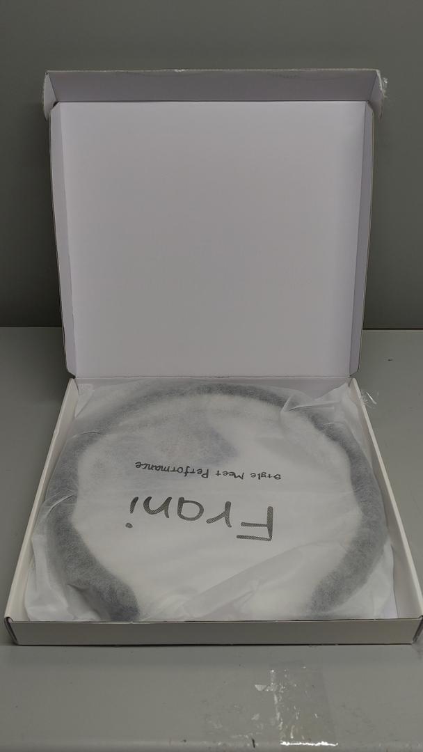 Frani Nappa Leather Steering Wheel Cover,Universal Fit 15 InchPremium NonSlip Breathable Comfort Grip for Cars Trucks SUVs,AntiSlip Durable Interior Upgrade Black