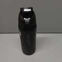 Owala FreeSip Insulated Stainless Steel Water Bottle with Straw, BPA-Free Sports Water Bottle, Great for Travel, 32 Oz, Very, Very Dark