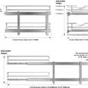 2 Tier Pull Out Cabinet Organizer,(8"W x 22" D) Soft Close Slide Out Drawer For Kitchen Base Cabinet, Individual Pull Out Shelf, Roll Out Pantry Organization, 22 Inch Deep