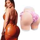 Silicone Hip Enhancer Pads for Women Butt Lift Shapewear Body Shaper for Curvy Enhancement Butt Pants fake butt (Beige, M)