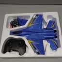 RC Planes for Kids,Remote Control Airplanes Toys for Boys Girls,2CH Outdoor Foam RC Glider Fighter Jet for Teen and Adults Hobby Blue