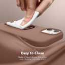 GONEZ Magnetic for iPhone 12 Case / 12 Pro Case, Compatible with MagSafe, [Screen Protector + Camera Lens Protector], Silicone Shockproof Anti-Scratch Protective Phone Case 6.1 inch, Brown