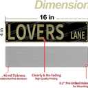16x4″ Lovers Lane Sign, Room Decor Y2K, Vintage Street Sign, 2368 | Sassy Street Sign Posters; Bedroom, Dorm & Apartment Decor; Downtown Girl & Girly Aesthetic; Teen Room Accessories