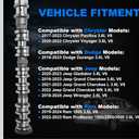 Left Side Intake Camshaft Fit for 2016-2024 Jeep Grand Cherokee Wrangler, Ram 1500, Chrysler Pacifica, Dodge Durango 3.6L V6# 5047912AC, 05047912AD