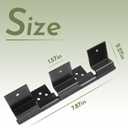 2 Pack RV Entry Door Hinge Kit, 5 Leaf RV Entry Door Friction Hinge Kit fit for 5th Wheel, Travel Trailer, Motorhome, Camper Friction Door Hinges