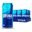 Zevia Zero Sugar Soda, Cola, 16 oz Cans (12-Pack) Naturally Sweetened, Non-GMO Project Verified, Gluten-Free, Vegan, BB Date: 06/22/2026