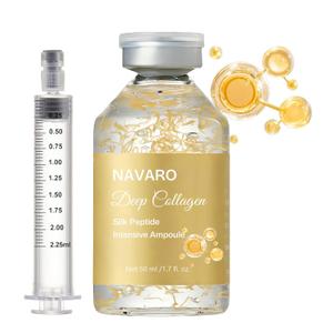 NaVaro Peptide Deep Collagen Lifting Ampoule 72H Hydration, with Palmitoyl Pentapeptide-4 for Face Tightening, Wrinkle Reduction & Glass Skin, 1.7 fl oz