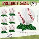 Containlol 9 Pcs Baseball Party Decorations Baseball Table Honeycomb Centerpieces Table Toppers for Sports Themed Birthday Party Supplies