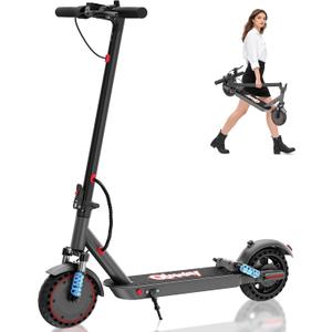 Qlaway 8.5''/10'' Electric Scooter for Adults with Dual Shock Absorbers,19/22MPH,700/1000W Peak Motor,15/22 Miles Long Range,Foldable&Portable Escooter - Suitable for Daily Commute & Short Trip