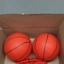 Umnodobn Mini Basketball for Indoor Mini Basketball Hoop, 7" Soft Rubber Replacement Basketballs Toy for Kids Adults, Pool Beach Ball for Outdoor Inflatable Pool Beach Game