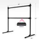 4FT Height Adjustable Ballet Barre, Freestanding Ballet Bar, Heavy Duty Dance Bar Support, Sturdy Construction, Anti-Slip for Kids Adult, Home and Gym use