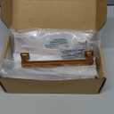 Alzassbg 10 Pack Antique Brass Cabinet Pulls, 5 Inch(128mm) Hole Centers Cabinet Handles Square Kitchen Hardware for Cabinets AL3046AE (5 Inch Hole Centers, Antique Brass)