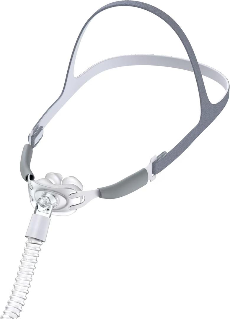 Cushion-Flex TM Nasal CPAP Mask Sleep Apnea - CPAP Nasal Pillows - Includes Headgear, Frame, Elbows and Soft Sleeve - Reusable CPAP Supplies