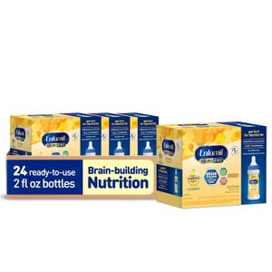 Enfamil NeuroPro Ready-to-Use Baby Formula, Ready to Feed, Brain and Immune Support with DHA, Iron and Prebiotics, Non-GMO, 2 Fl Oz Nursette Bottles (6 count) (Pack of 4), Total 24 bottles, Best By: 1 DEC 2026