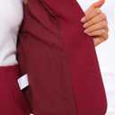 Allegra K Women 2 Piece Skirt Set Suit Business Blazer and Pencil Skirt Office Work Interview Church Outfits (Wine Red, Large)
