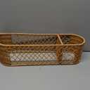Wall Mounted Toilet Paper Holder, Bathroom Tissue Roll Storage Organizer, Rustic Woven Toilet Paper Rack for Home, Apartment, Farmhouse, Hotel & Guest Bathroom