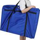 Paterr Trifold Poster Board with Storage Bag, Hook and Loop Fabric, Foldable 3 Panel Presentation Board for Science Fair and Exhibitions(Dark Blue,72 x 36 Inch)