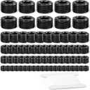 GASHER 70Pcs Carbon Steel Pipe Plug Fitting Internal Hex Thread Socket Pipe Plug Set, 1/8" 1/4" 3/8" 1/2" 3/4" NPT