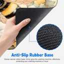 Washing Machine Cover for Top 23.6x 19.7" Pad for Top of Washer or Dryer Protector Washing Machine Dust Cover Pad Non Slip Waterproof Washable (Bee, 23.6x 19.7")