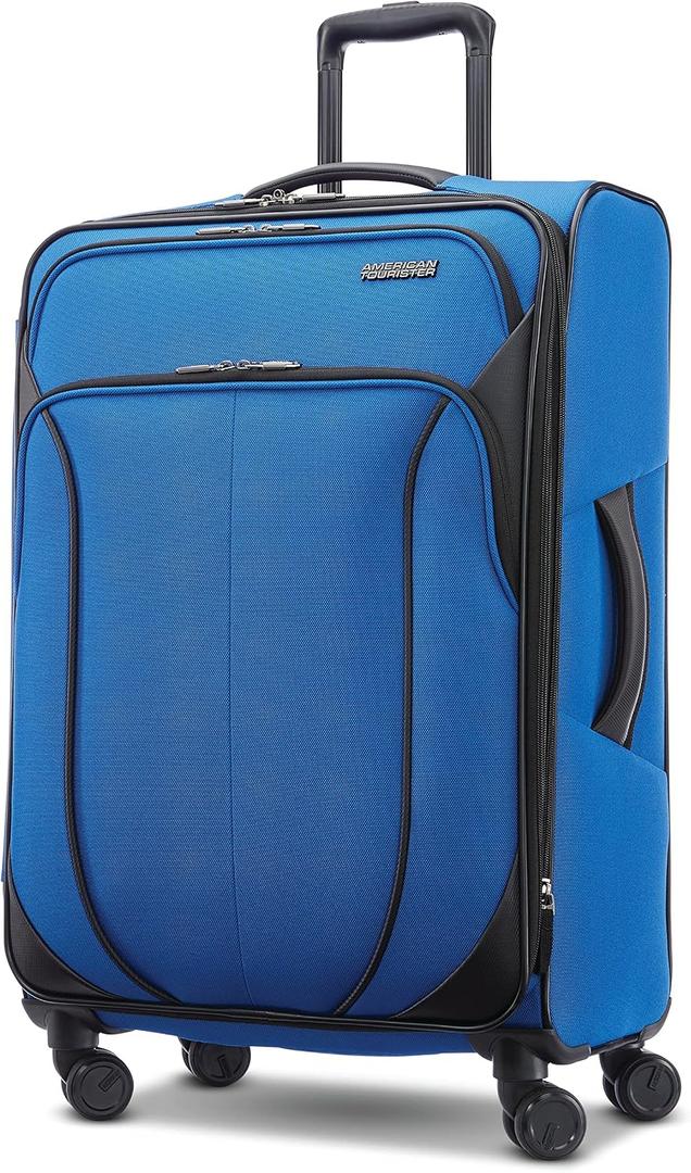 American Tourister 4 KIX 2.0 Expandable Softside Luggage with Spinner Wheels, 24 Spinner