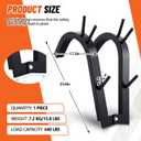 LEIFIDE Front Squat Harness Safety Squat Training Attachment Neck Weight Lifting Harness Zercher Squats Large Steel Front Belt, Capable 440 Lbs, Adjustable Fitness Equipment with Padded Shoulder Strap