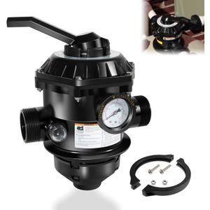 Replace Part for 262506 1-1/2-Inch 6-Way Clamp Style Valve Replacement for Meteor, Sand Dollar, Sta-Rite CristalFlo II and Tagelus Pool and Spa Sand Filters