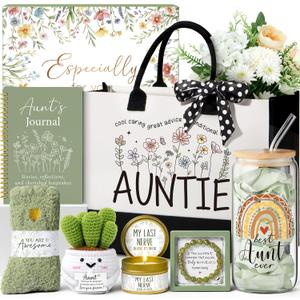 MAYICIVO Christmas Mom Gifts from Daughter Son, Best Mom Birthday Gifts Ideas for Moms Women Mother-in-Law Mothers Day Gift Baskets for Mother, New Mama Gift for Wife from Husband w/Canvas Tote Bag, Aunt