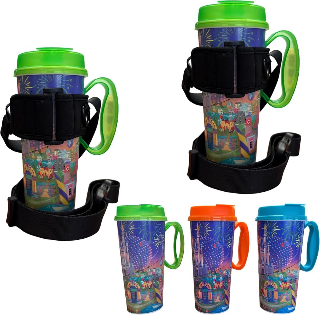 Dining Plan Refillable Mug Holder Sling Disney World Essentials, Disney Cruise Essentials, Disney World Accessories for Trip