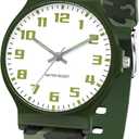 SOCICO Kids Analog Watch for Boys Girls Camouflage Sport Watches, 30M Waterproof, Rubber Band, Easy to Read for Child Teens Ages 5-15 Perfect for Gifts
