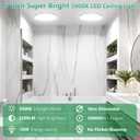 Brightever 2 Pack LED Ceiling Light Flush Mount, 9 Inch 18W, Ultra Thin 0.67 Inch Hallway Light Fixtures, 5000K Daylight White 2200LM Flat LED Ceiling Light for Dining Room, Pantry, Non-Dimmable