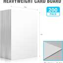 Set of 100 Fabric Organizer Boards Measuring 7.5 X 10.5 Inches,Neat and Easy Comic Book Boards for Fabric Storage,Magazines and Books,This Includes 400 Plastic Alligator Clips for Secure Fastening