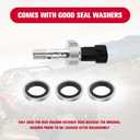 Brake Pressure Switch with Brake Line Seal Kit for Polaris Ranger XP 1000 2019-2024 for RZR 2016-2021 for Sportsman and General Replaces for Polaris 4014262 4081117