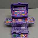 54 Pcs Kids Makeup Kit for Girls, Princess Real Washable Pretend Play Cosmetic Set Toys with Mirror, Birthday Gifts for 3 4 5 6 7 8 9 10 Years Old Girls Kids (Purple)