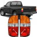 WFLNHB 1 Pair Left and Right Side Tail Lights Assembly Replacement for Toyota Tacoma 2001-2004 Driver & Passenger Side Rear Brake Lamps w/Bulbs 81560-04060 81550-04060