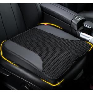 Lofty Aim Car Seat Cushion, Comfortable Memory Foam Seat Pillow for Driving, Sciatica-Back Pain Relief, Cushion for Car-Truck, Office, Wheelchair - Black