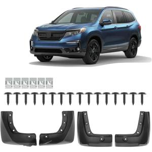 Mud Guard Mud Flaps Guards Splash All Weather Guard Mud for Honda Pilot 2023 2024 2025 Mudguards Mudflaps Guards Front & Rear Set of 4